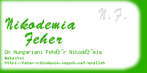 nikodemia feher business card